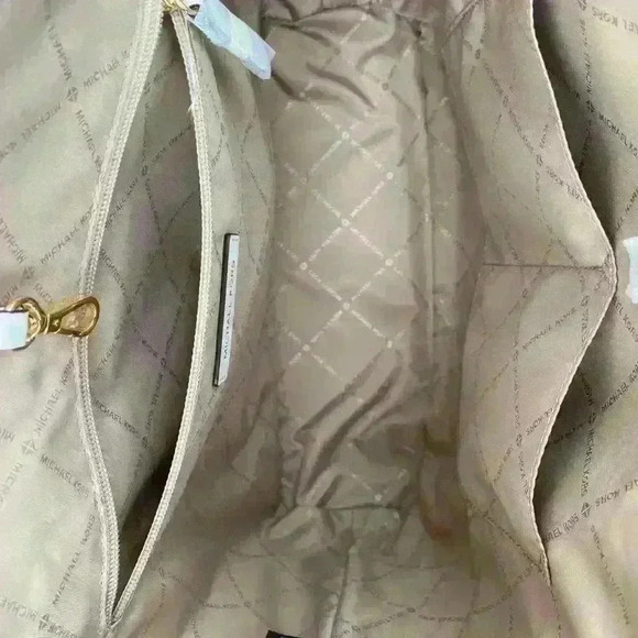 Michael Kors Carryall Tote MK Signature printed Purse Bag Buttercup Multi - Picture 6 of 10